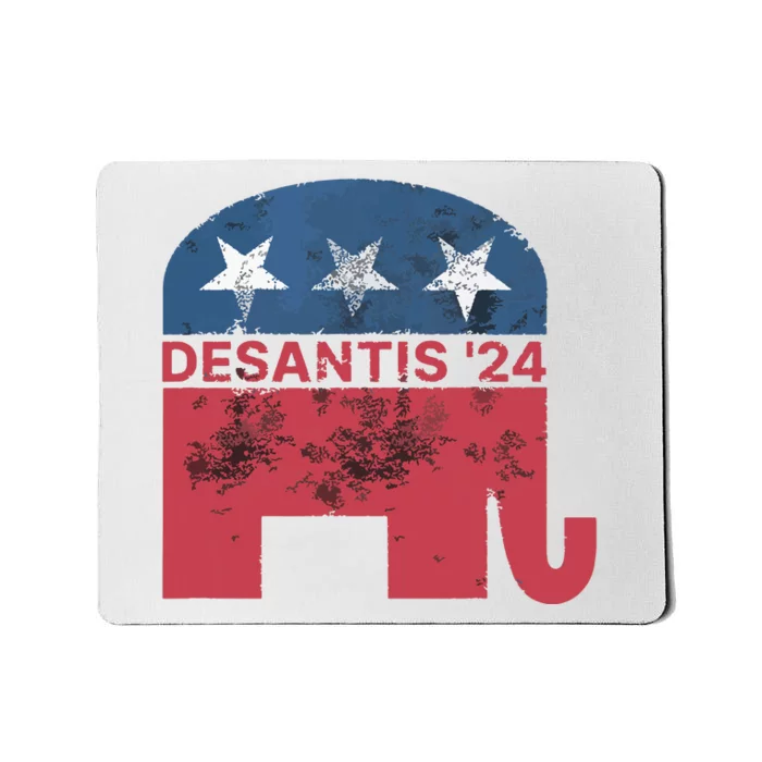 Ron Desantis 2024 For President American Flag Vintage Pro Mousepad