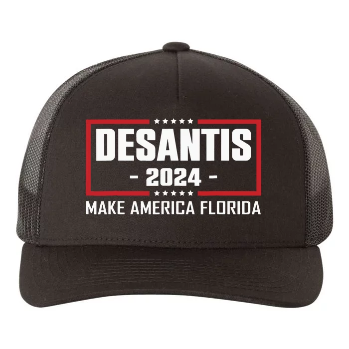 Ron DeSantis 2024 Make America Florida Yupoong Adult 5-Panel Trucker Hat