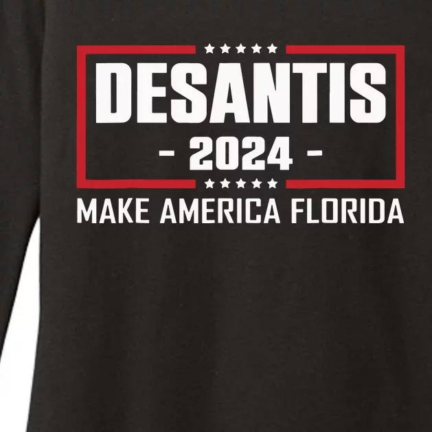 Ron DeSantis 2024 Make America Florida Womens CVC Long Sleeve Shirt