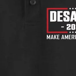 Ron DeSantis 2024 Make America Florida Dry Zone Grid Performance Polo