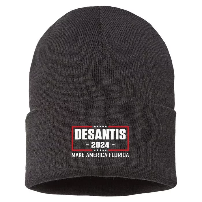 Ron DeSantis 2024 Make America Florida Sustainable Knit Beanie