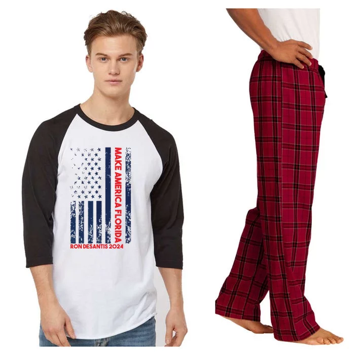 Ron DeSantis 2024 Make America Florida Raglan Sleeve Pajama Set