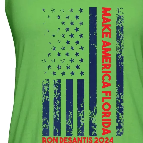 Ron DeSantis 2024 Make America Florida Ladies Essential Flowy Tank