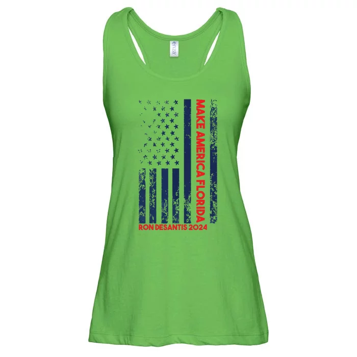 Ron DeSantis 2024 Make America Florida Ladies Essential Flowy Tank