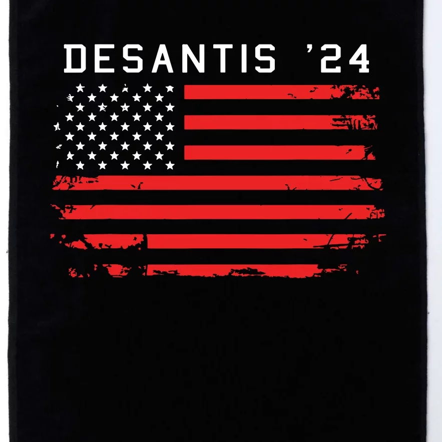 RON DESANTIS 2024 DeSantis 24 Red USA Flag Platinum Collection Golf Towel