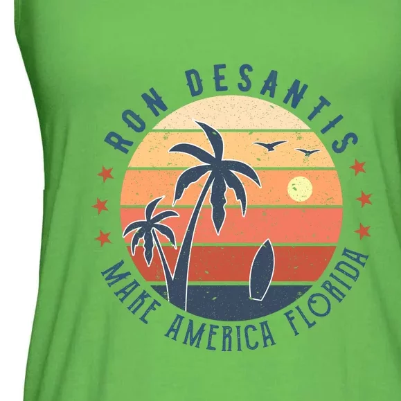 Ron DeSantis 2024 Presidential Election Republican Florida Ladies Essential Flowy Tank