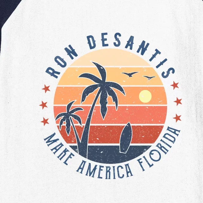 Ron DeSantis 2024 Presidential Election Republican Florida Baseball Sleeve Shirt