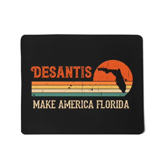 Ron DeSantis 2024 Make America Florida Vintage US Flag Mousepad