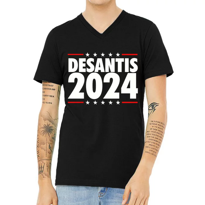 Ron Desantis 2024 V-Neck T-Shirt