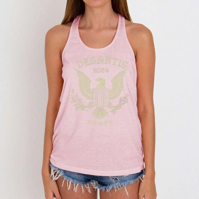 Presidential Seal Desantis 2024 Women's Knotted Racerback Tank