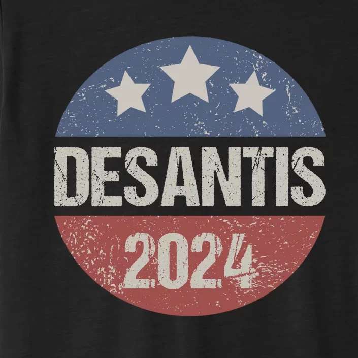 Ron Desantis 2024 Vintage & Distressed DeSantis For President In 2024 ChromaSoft Performance T-Shirt