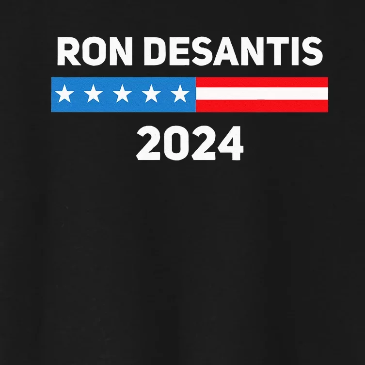 Ron Desantis 2024 Presidential Election Women's Crop Top Tee