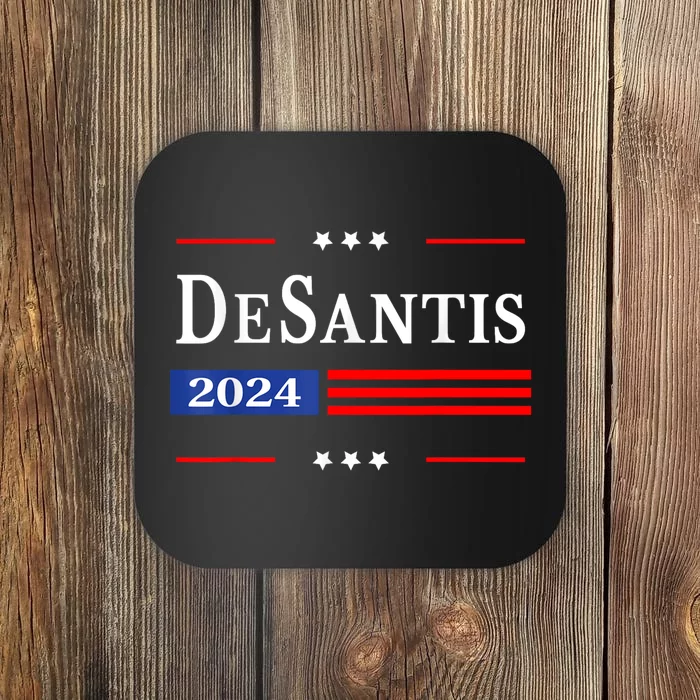 Ron Desantis 2024 For President American Flag Vintage Pro Coaster