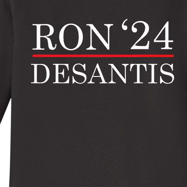 Ron Desantis 2024 Presidential Election Baby Long Sleeve Bodysuit