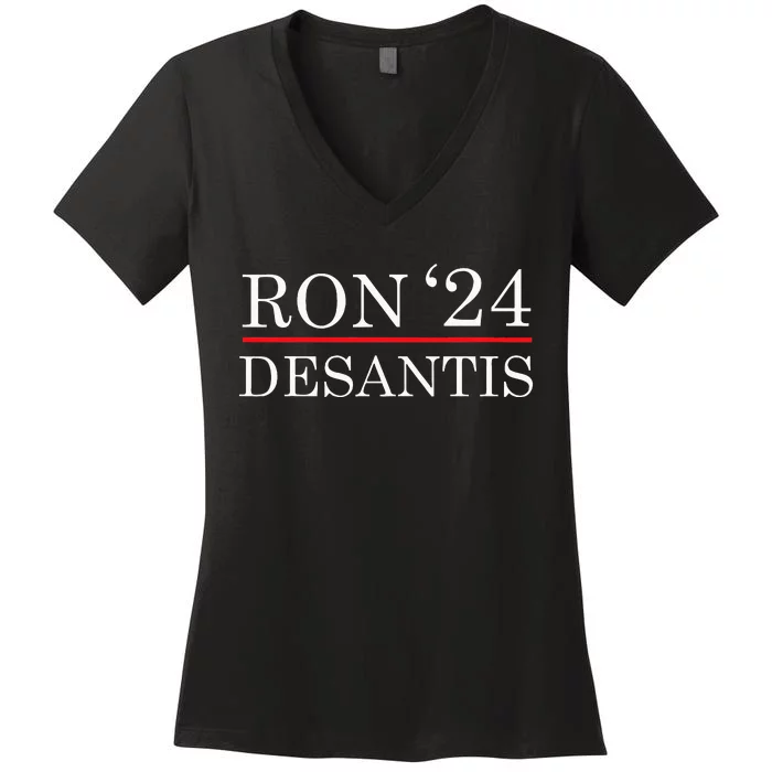 Ron Desantis 2024 Presidential Election Women's V-Neck T-Shirt