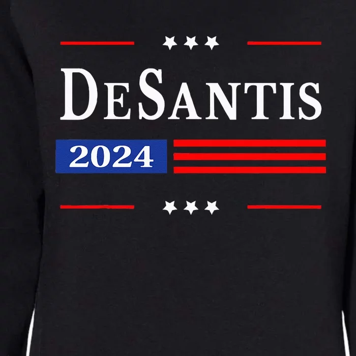 Ron Desantis 2024 For President American Flag Vintage Pro Womens California Wash Sweatshirt