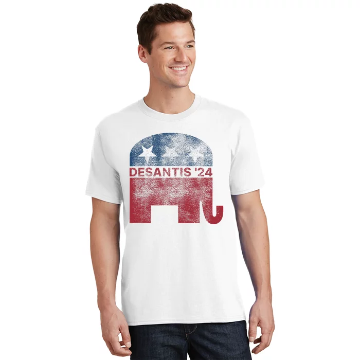 Ron Desantis 2024 For President American Flag Vintage Pro T-Shirt