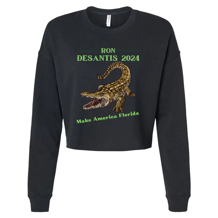 Ron Desantis 2024 Cropped Pullover Crew