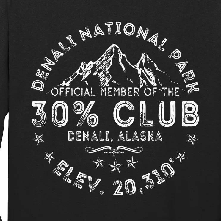 Retro Denali 30 Club Alaska National Park Denali Alaska Long Sleeve Shirt