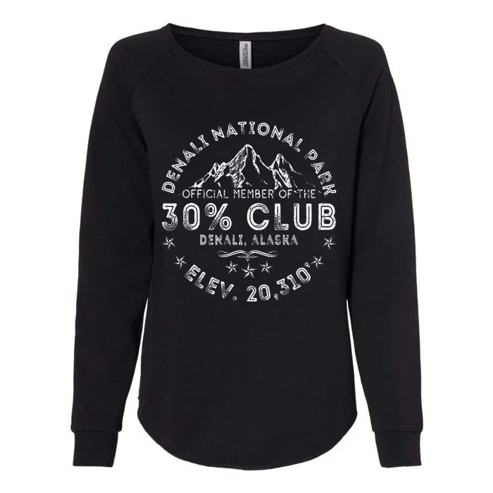 Retro Denali 30 Club Alaska National Park Denali Alaska Womens California Wash Sweatshirt