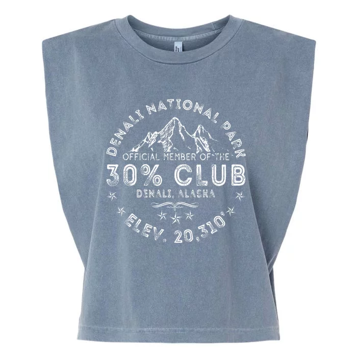 Retro Denali 30 Club Alaska National Park Denali Alaska Garment-Dyed Women's Muscle Tee