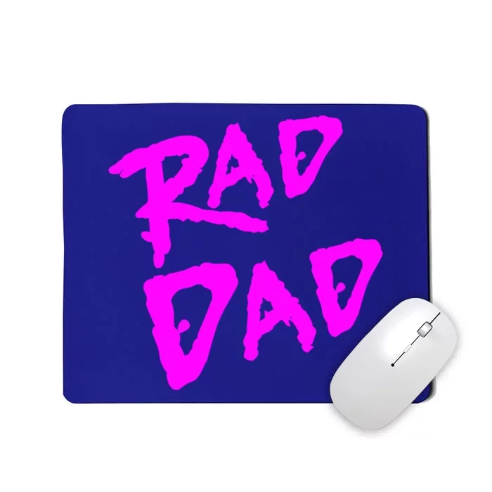 Rad Dad 80s Throwback Gift Mousepad