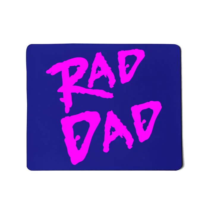 Rad Dad 80s Throwback Gift Mousepad