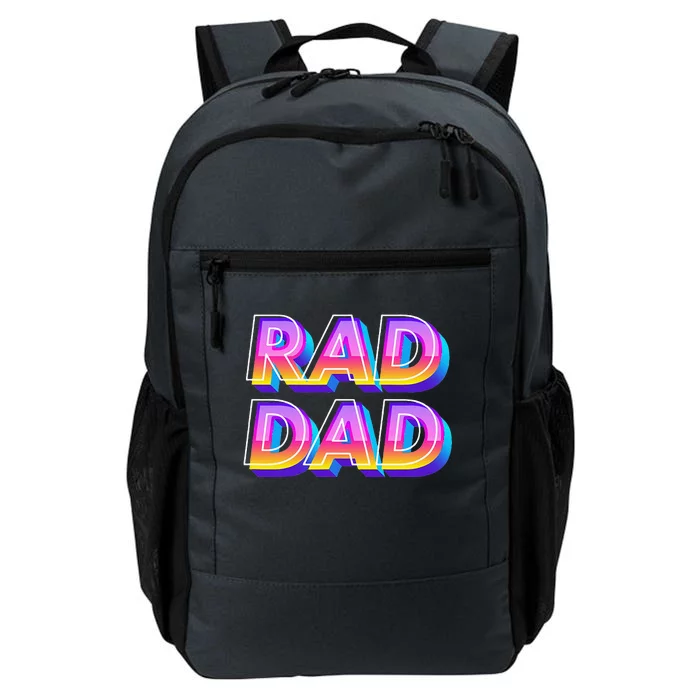 Rad Dad 80s Style Father's Day Gift Daily Commute Backpack