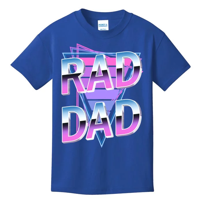 Rad Dad 80S Great Gift Kids T-Shirt