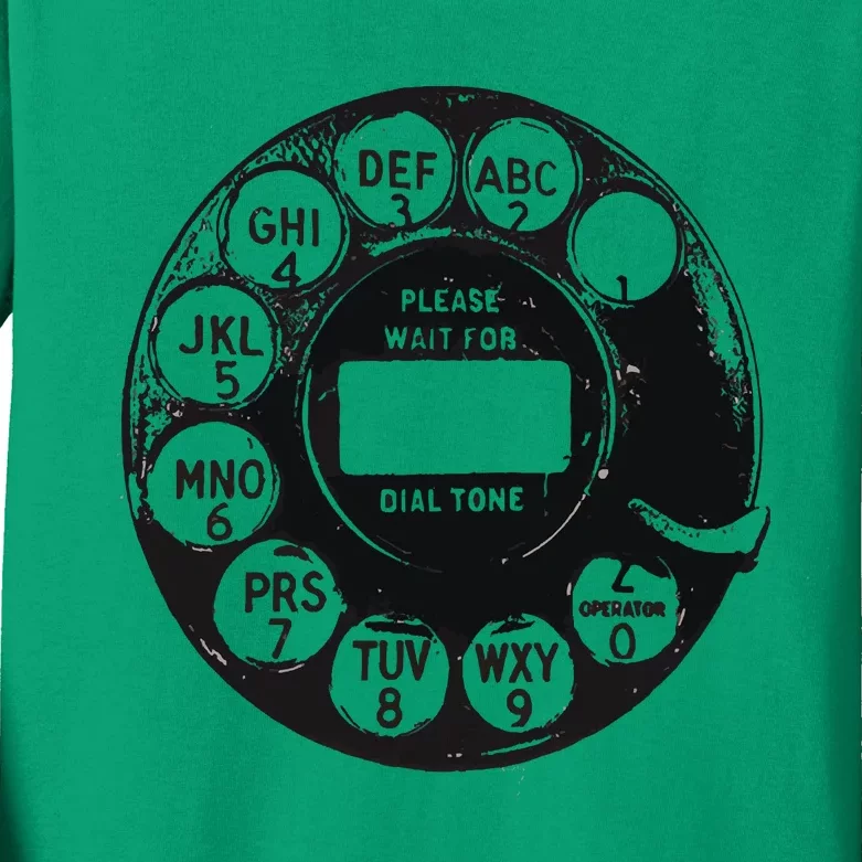 Rotary Dial 80sretro Kids Long Sleeve Shirt