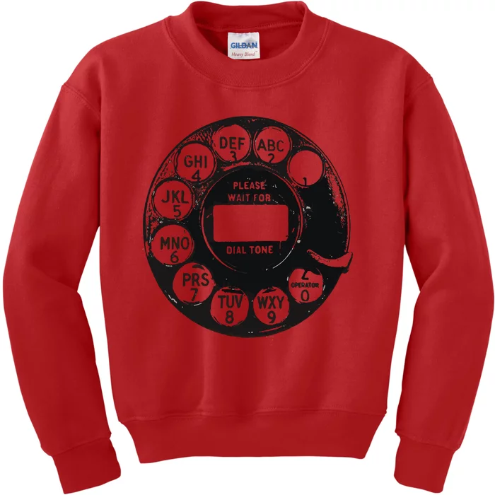 Rotary Dial 80sretro Kids Sweatshirt