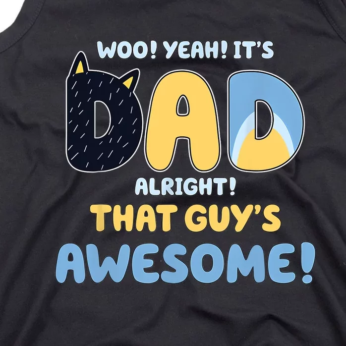 Retro Dad Alright That Guys Awesome Fathers Day Tank Top