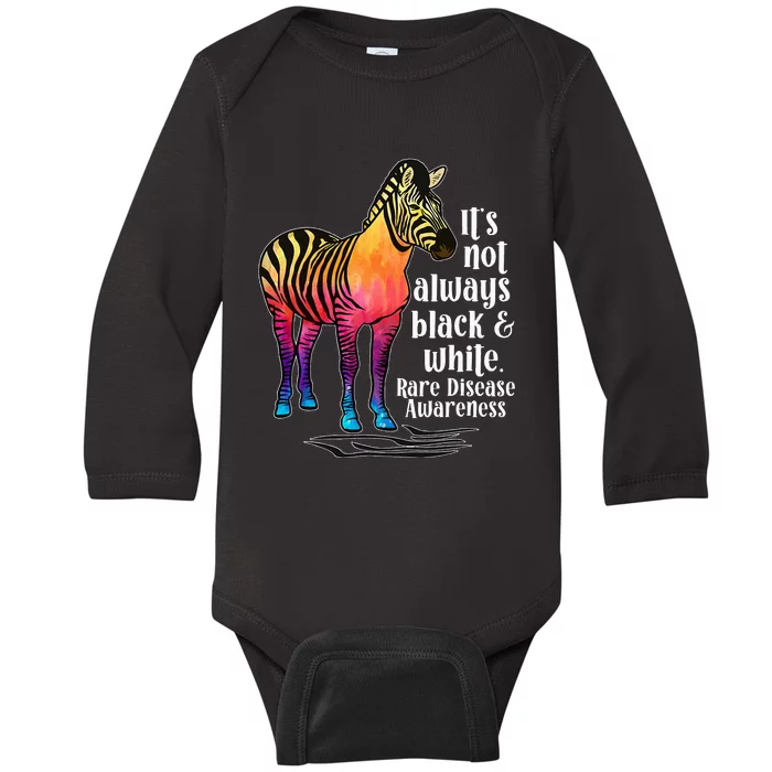 Rare Disease Awareness Proud Rare Disease Warrior Baby Long Sleeve Bodysuit