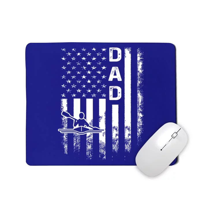 Rowing Dad American Flag Vintage Christmas Fathers Day Cute Gift Mousepad