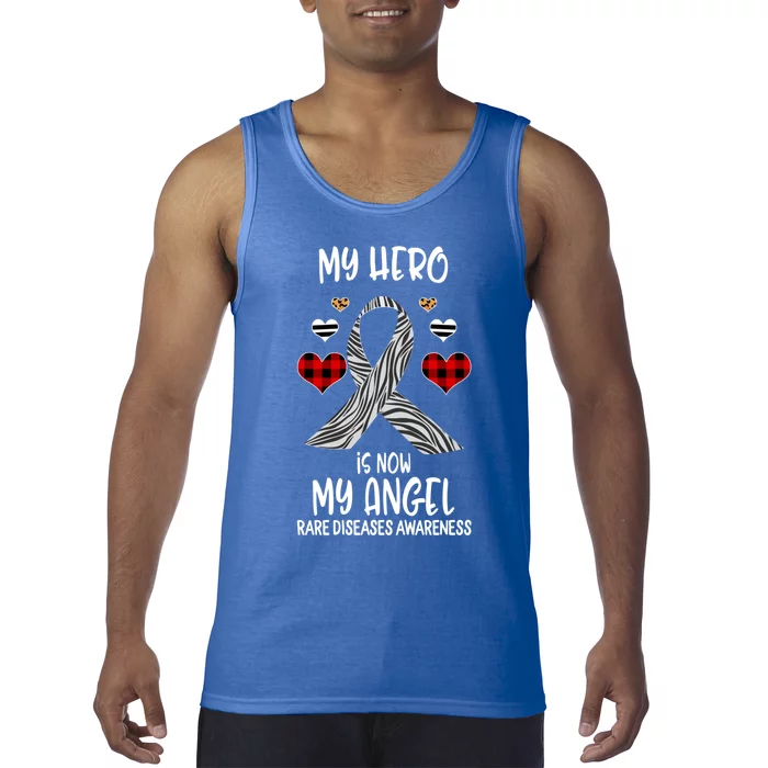 Rare Diseases Awareness Remembrance Hero Is Now My Angel Gift Tank Top