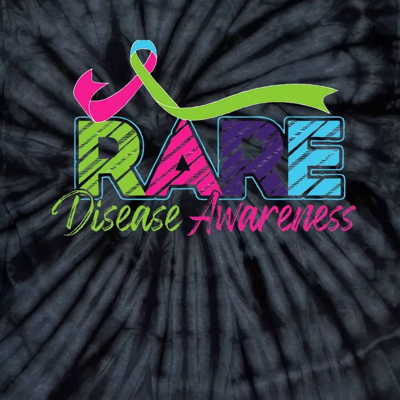 Rare Disease Awareness Rare Disease Day Warriors 2024 Tie-Dye T-Shirt