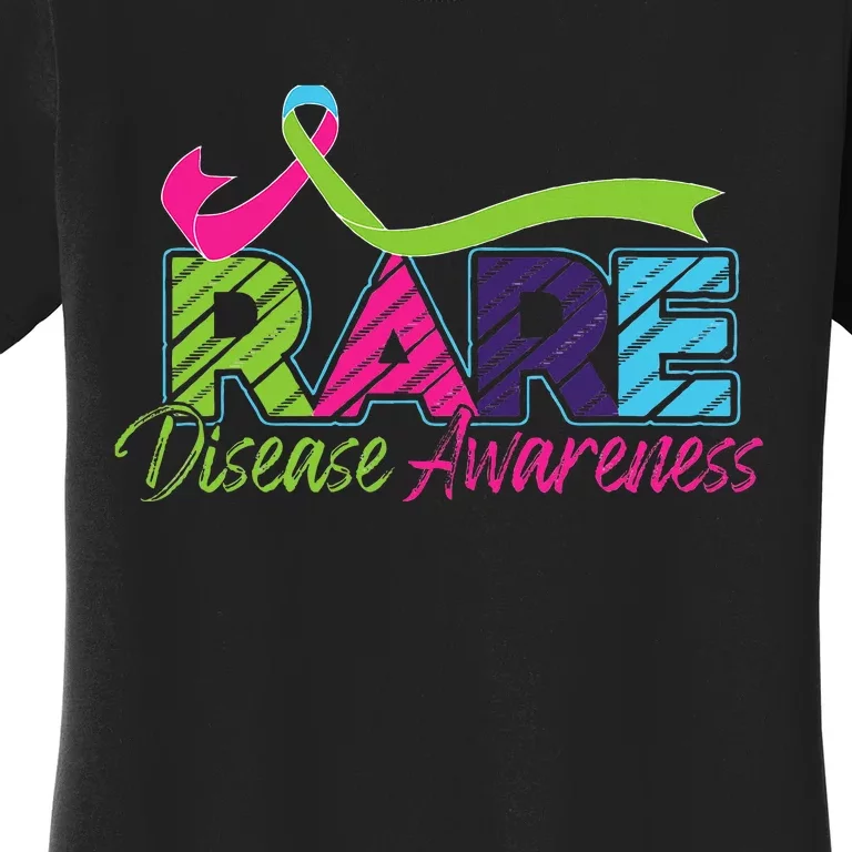 Rare Disease Awareness Rare Disease Day Warriors 2024 Women's T-Shirt