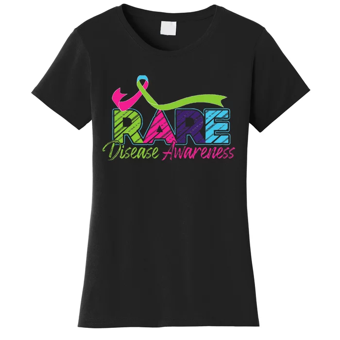 Rare Disease Awareness Rare Disease Day Warriors 2024 Women's T-Shirt