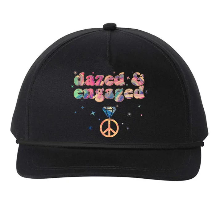 Retro Dazed And Engaged New Bride Wife Snapback Five-Panel Rope Hat