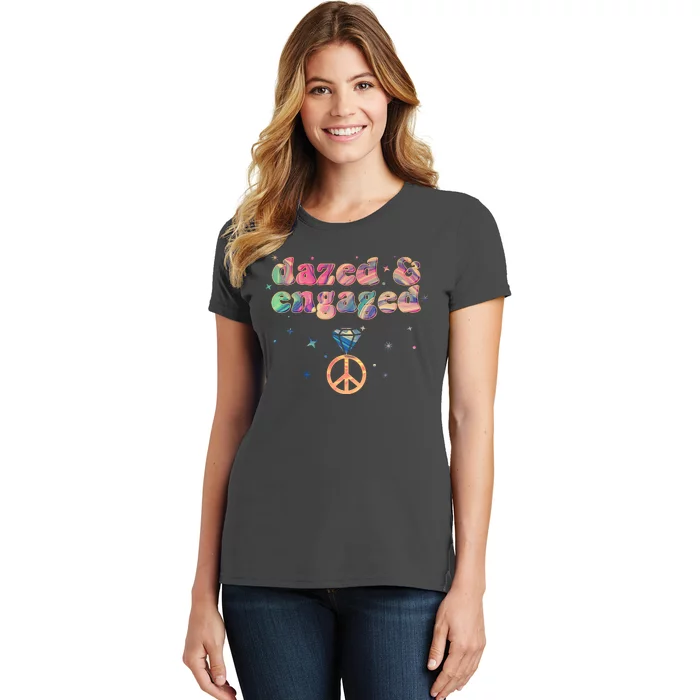 Retro Dazed And Engaged New Bride Wife Women's T-Shirt