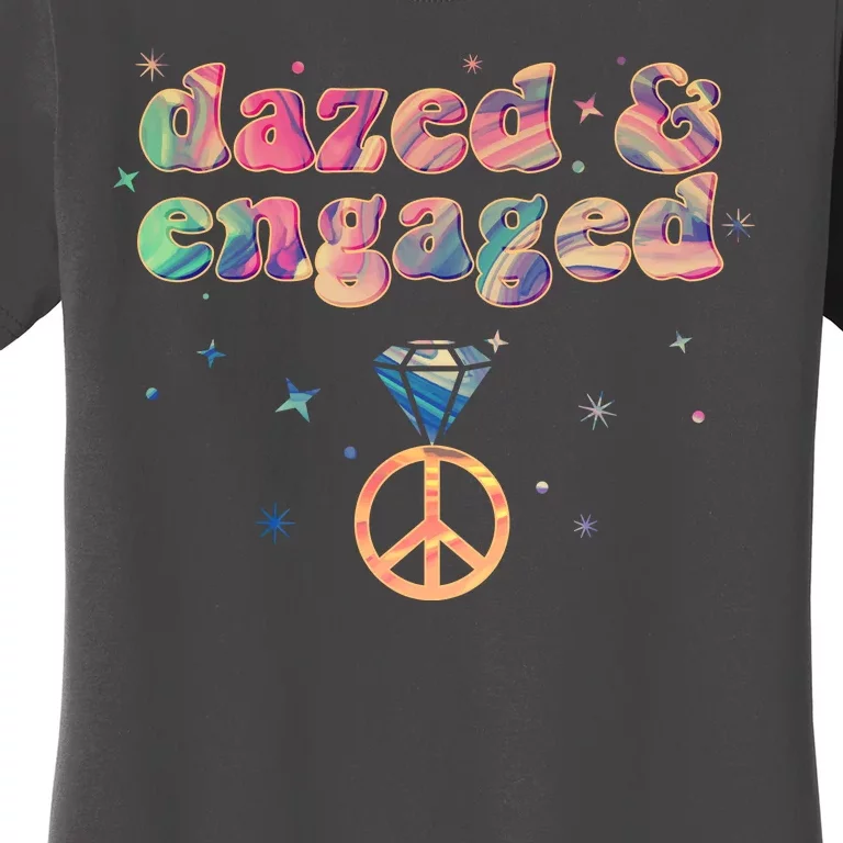 Retro Dazed And Engaged New Bride Wife Women's T-Shirt