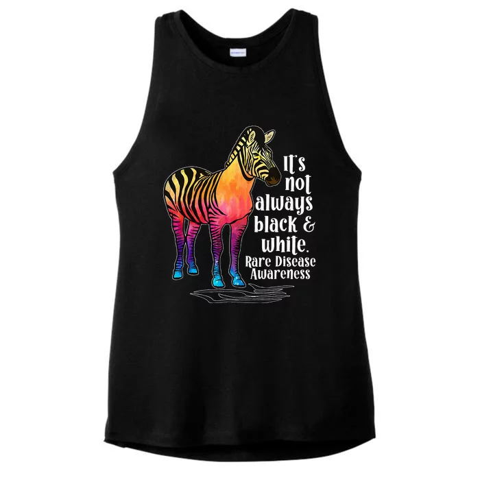 Rare Disease Awareness Proud Rare Disease Warrior Ladies Tri-Blend Wicking Tank