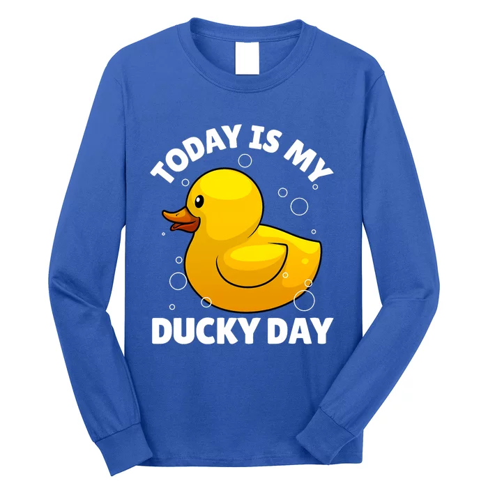 Rubber Duck Art For Rubber Ducky Duck Lover Long Sleeve Shirt