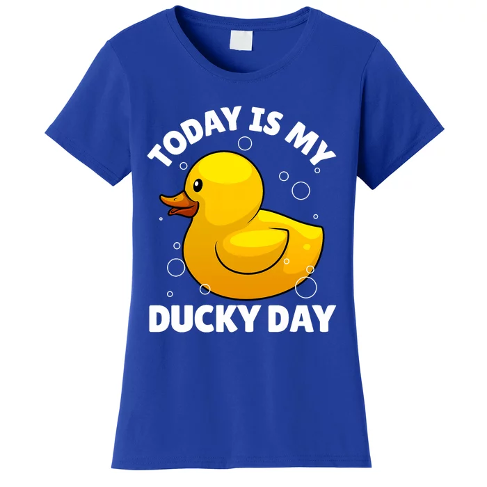 Rubber Duck Art For Rubber Ducky Duck Lover Women's T-Shirt