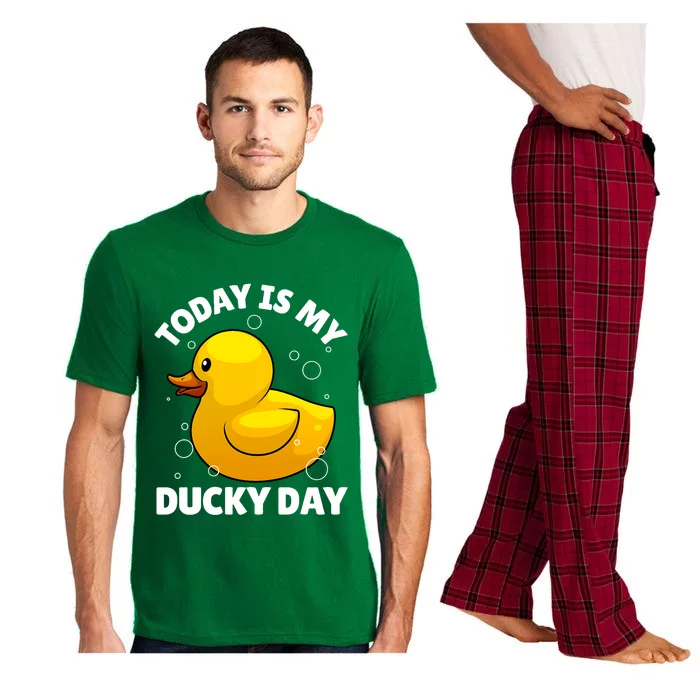 Rubber Duck Art For Rubber Ducky Duck Lover Pajama Set