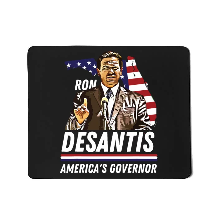 Ron Desantis Americas Governor Florida US Flag Mousepad