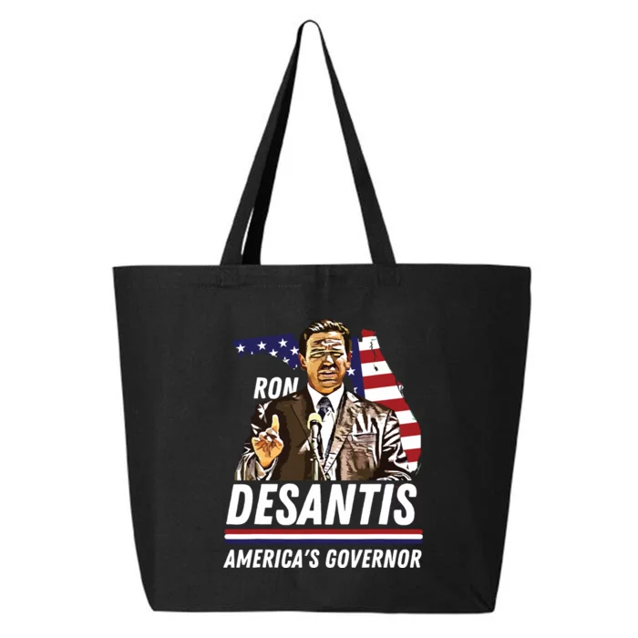 Ron Desantis Americas Governor Florida US Flag 25L Jumbo Tote