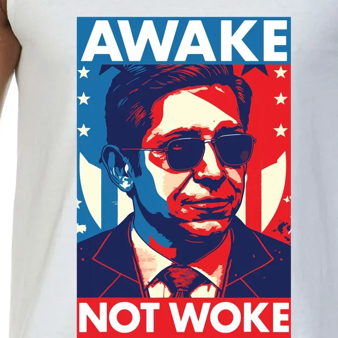 Ron DeSantis Awake Not Woke Florida Governor Comfort Colors® Tank Top