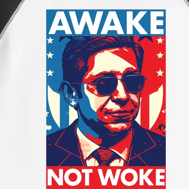 Ron DeSantis Awake Not Woke Florida Governor Toddler Fine Jersey T-Shirt