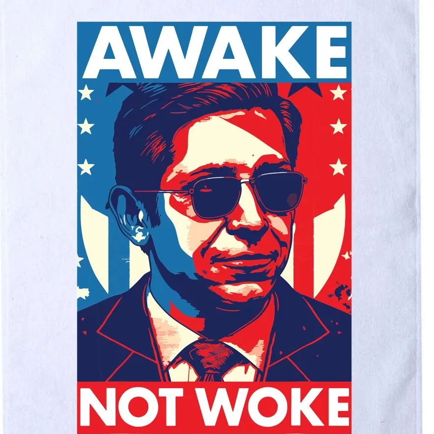 Ron DeSantis Awake Not Woke Florida Governor Platinum Collection Golf Towel